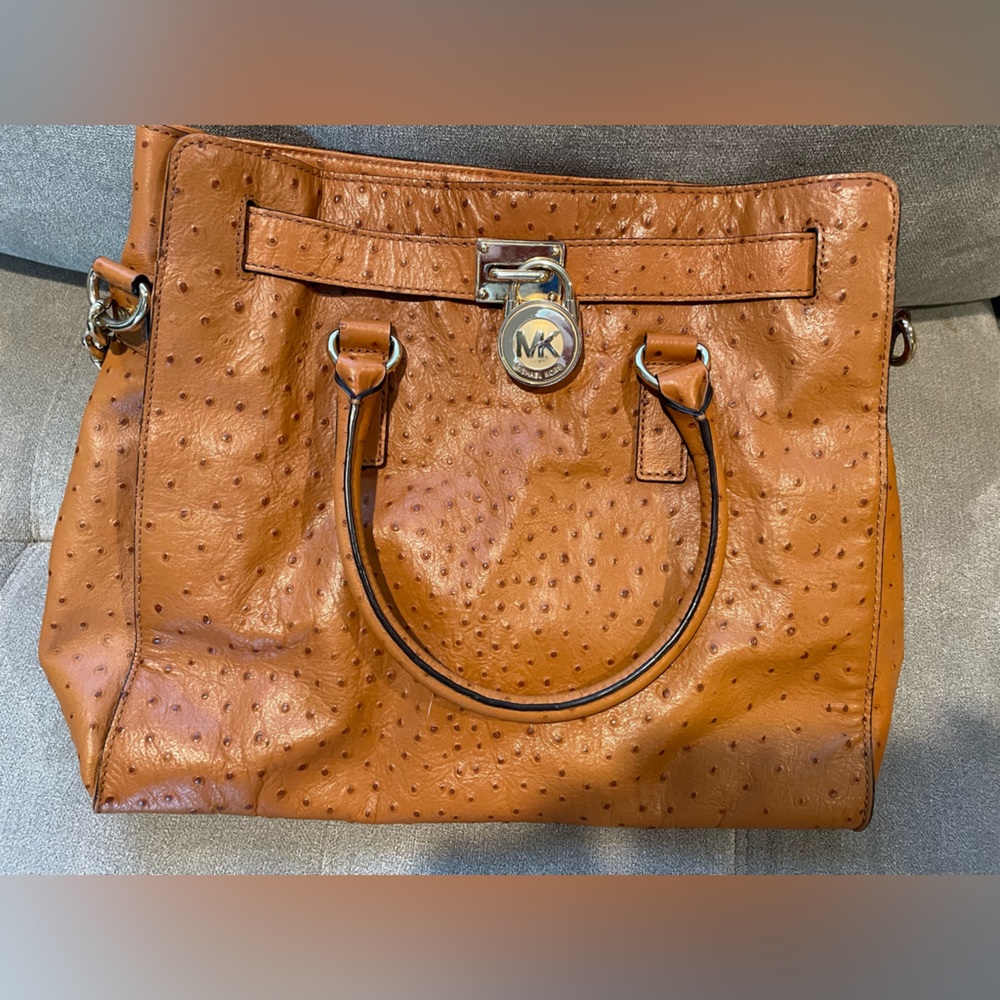 Michael Kors Ostrich purse. Used twice.